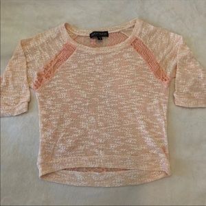 Womens lace knit sweater
